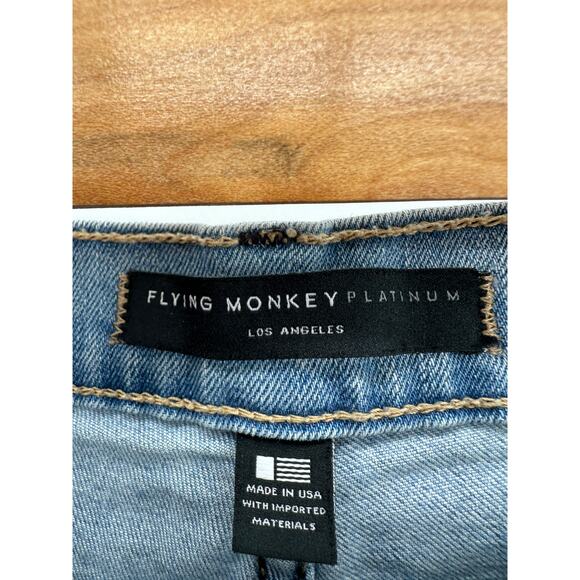 Flying Monkey Light Wash Blue Cotton Blend Denim Skinny Jeans Women's Size 29 - Picture 5 of 9